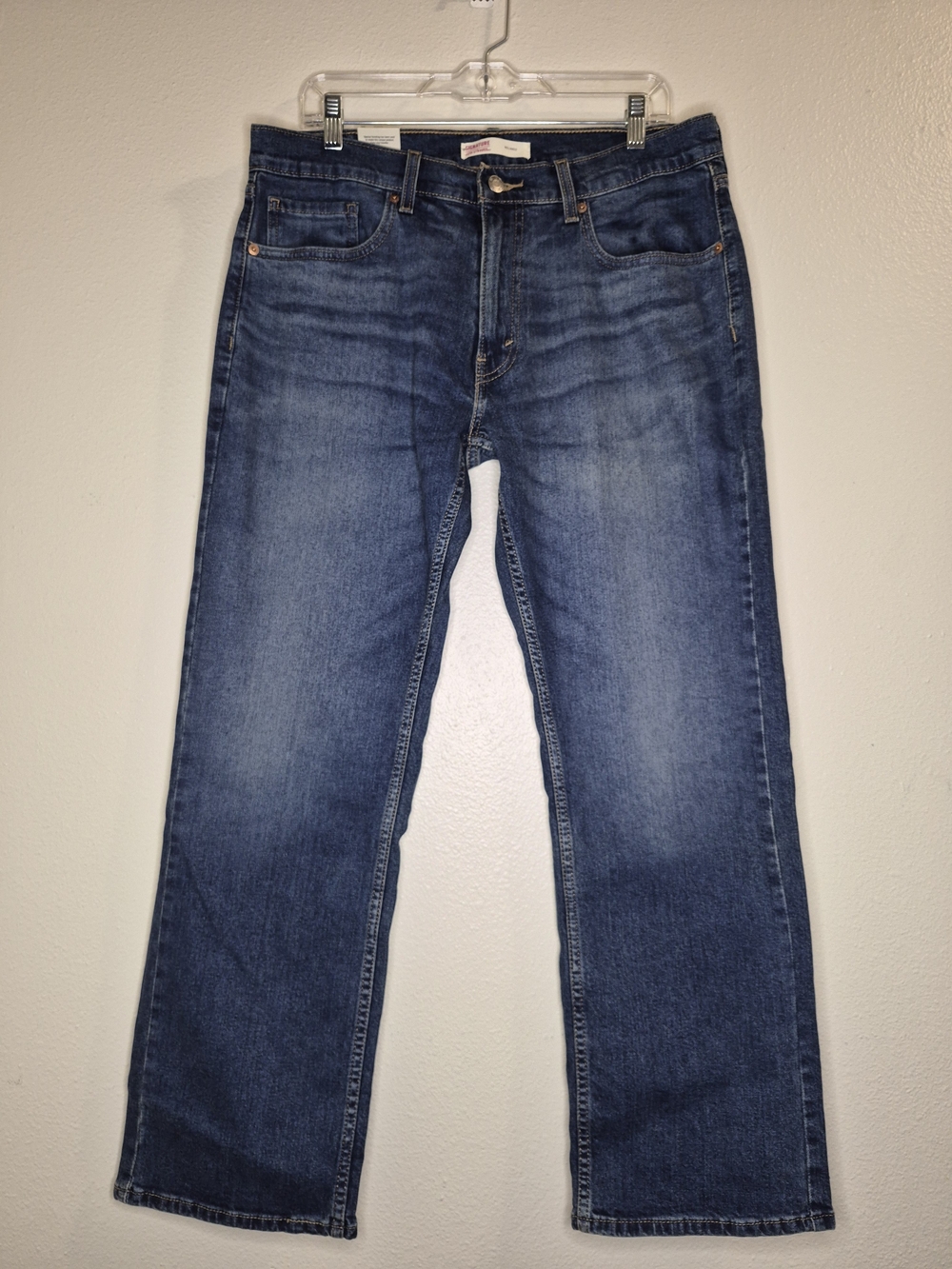 Signature by Levi Strauss Men's Relaxed Blue Jeans Size 33×30